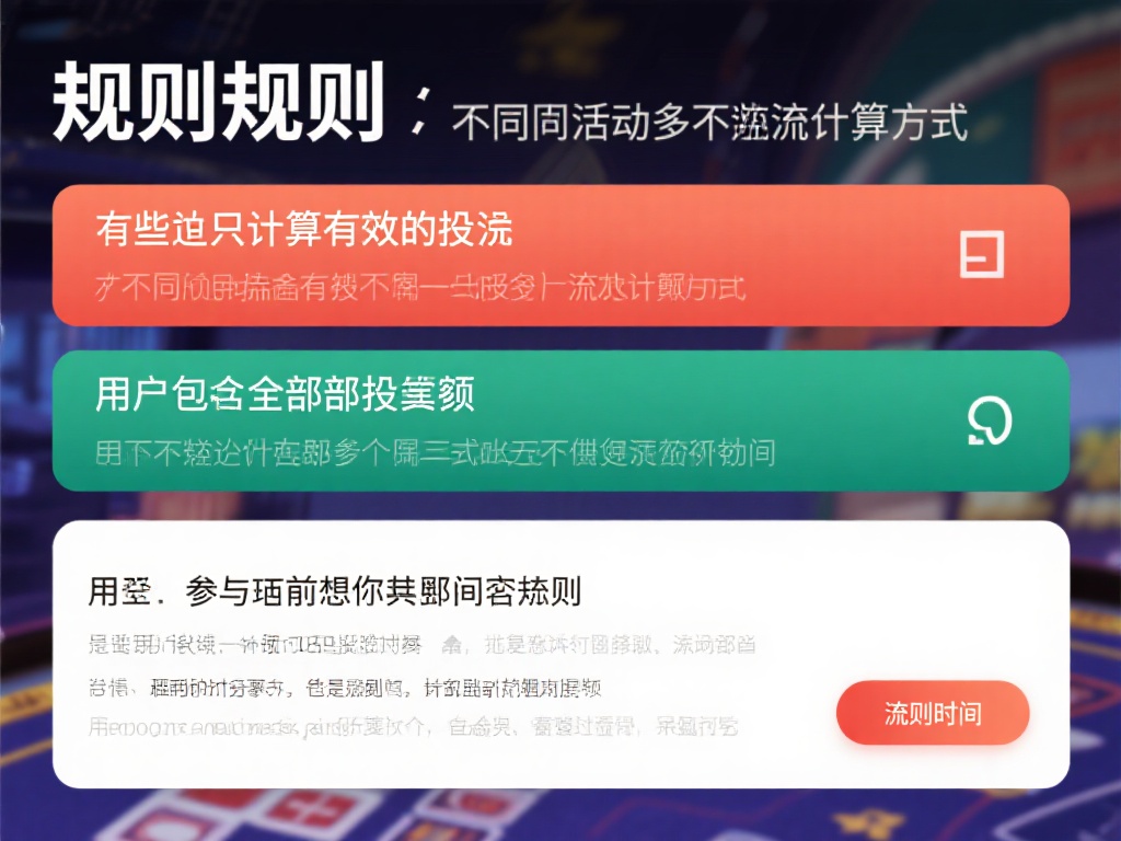 开云体育流水达标 (开云体育流水达标技巧与注意事项全解析) 熟悉规则:不同的活动可能有不同的流水计算方式,比如