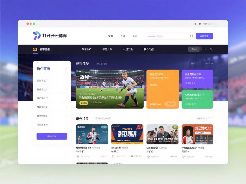打开开云体育的官方网站，映入眼帘的是一个简洁却充满